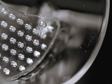 Cup with strainer, glass, plastic, 345 ml