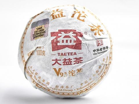 Shu Pu Erh V93, Da Yi factory, AA, 2022