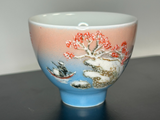 Czarka Zimowy pejzaż, ceramika Jingdezhen, 80 ml