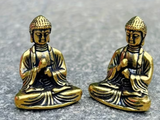 Budda, figurka herbaciana, metal, 2.8 cm