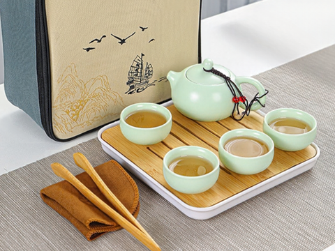 Tea ware set, ceramic, 7 pieces