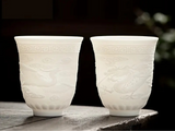 Tea cup Dragon and Phoenix, ceramic, 150 ml