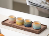 Tea cups set (60 ml), ceramic, 4 pieces