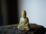 Budda, figurka herbaciana (jadeit), 6x4 cm