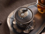 Gaiwan Sakura branch, artistic ceramics, 200 ml