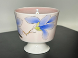 Tea bowl Bird on a Plum Branch, Jingdezhen ceramics, 65 ml