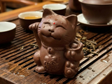 Maneki-neko, tea pet, clay