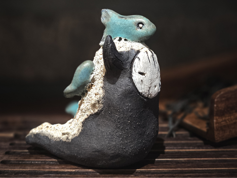 Sionnan's Riverling, figurka herbaciana, ceramika autorska