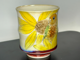Tea bowl Bird and Flowers, Jingdezhen ceramics, 75 ml