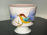 Tea bowl Bird on a Plum Branch, Jingdezhen ceramics, 65 ml