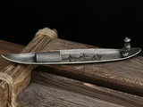 Podstawka na kadzidełka Rybak, metal, 13x3 cm