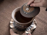 Gaiwan Sakura branch, artistic ceramics, 200 ml