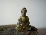 Budda, figurka herbaciana (jadeit), 6x4 cm