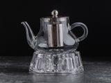 Teapot warming base, glass