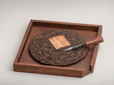 Pu Erh tea cake cutting board, wenge, 24x24x3 cm