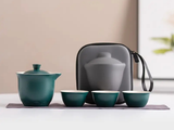 Tea Drinking Set, 4 Pieces, Ceramics