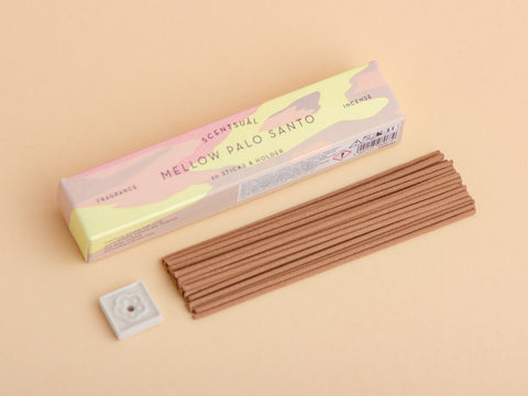 Kadzidełko japońskie Scentsual Calm Palo Santo (Palo Santo), 30 sztuk + stojak